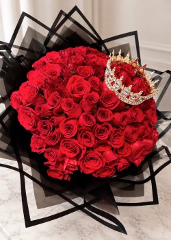 Gloria | 100 Rosas + corona
