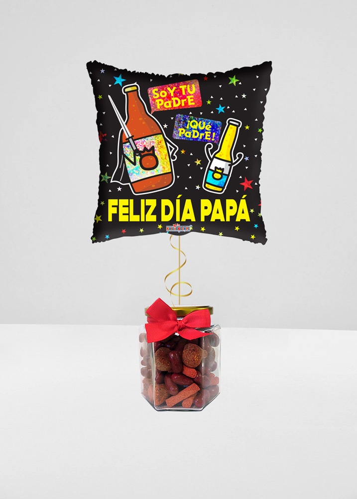 Dulces Picositos + Globo Feliz día Papá 18''