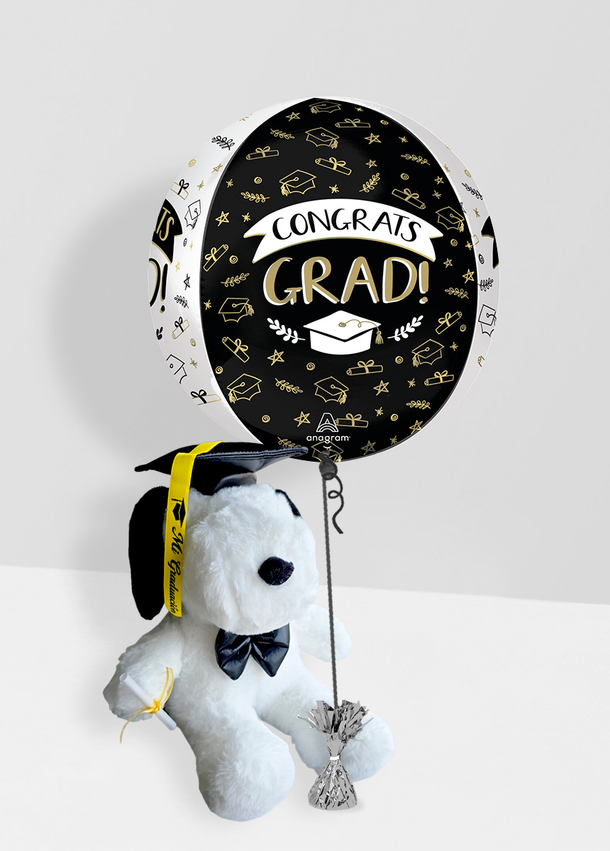 Peluche Graduado + Esfera 18" Graduación