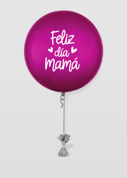 Globo 18'' | Frase "Feliz día Mamá"